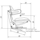 John Deere passend Schleppersitz Traktorsitz Sitz PVC Gelb KS 44/2H