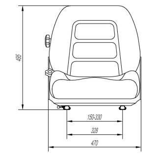 Universal Staplersitz Gabelstaplersitz Stapler Gabelstapler Sitz FS12 bis  130 kg : : Auto & Motorrad