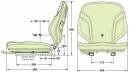 KAB P6 PVC Sitzschale 404mm breit