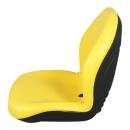 KS 4200 Sitzschale PVC gelb 482 mm breit und hoher...