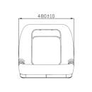 KS 4180 Sitzschale PVC Grau 480mm breit