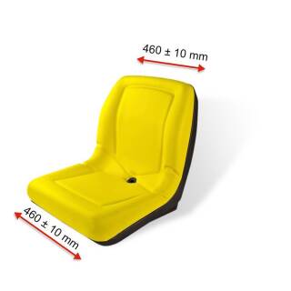 Sitzschale gelb passend AM126865, AM131461, AM132775, AM132776, AM131157 Sitz Aufsitzmäher Schleppersitz Traktorsitz