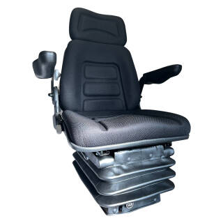 Universal Traktorsitz Traktor Sitz mit Kopfstütze Gurt + Armlehne