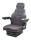 Klara Seats KS 95H/922ARM Stoff Schwarz luftgefedert 12V inkl. Armlehnen und Rückenverlängerung, Schleppersitz